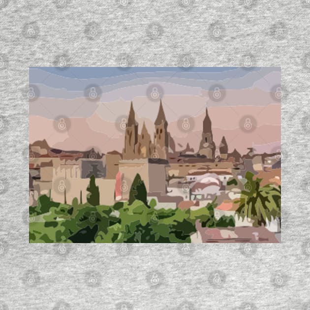 Santiago de Compostela Painting by gktb